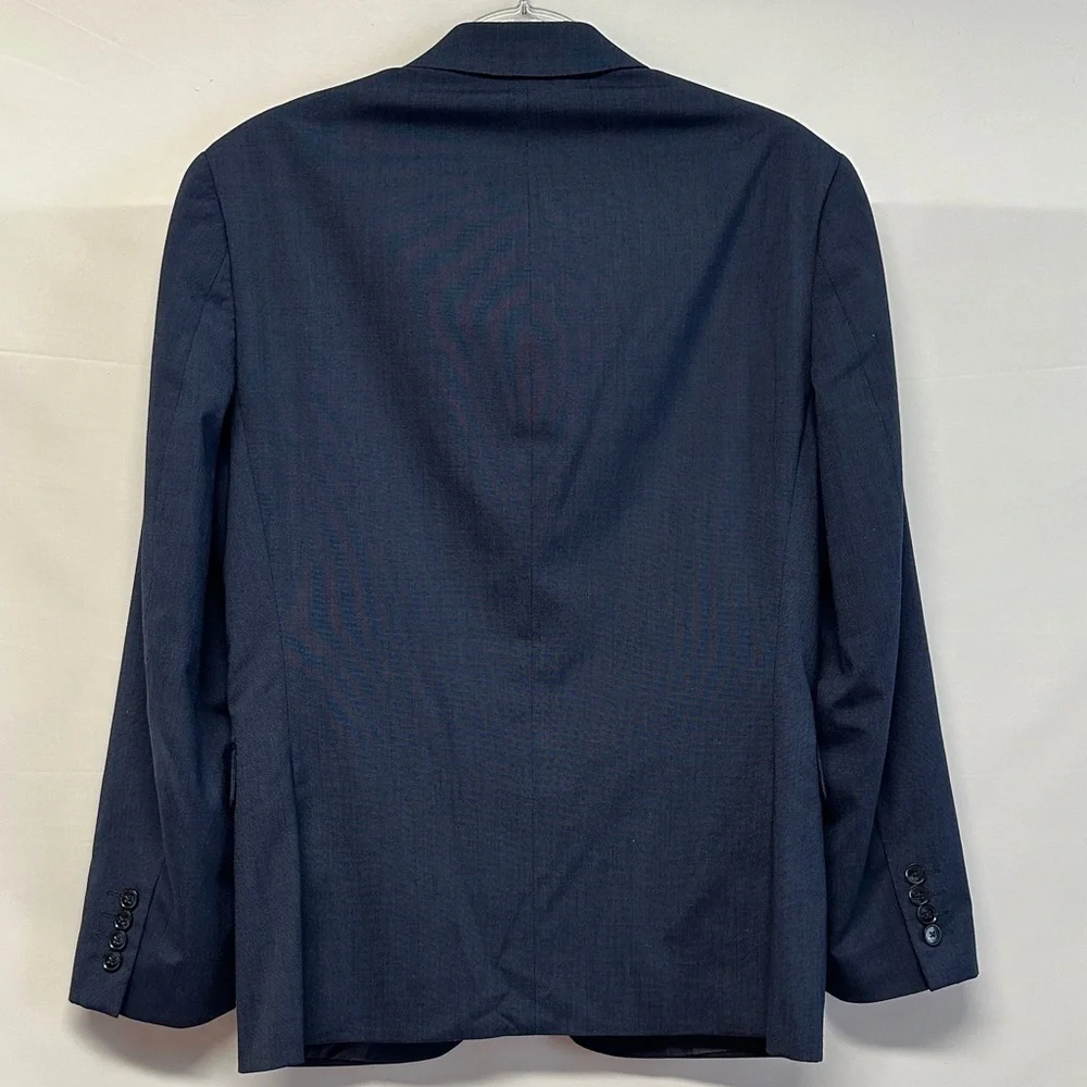 Alfani Men’s Slim-Fit Stretch Blue Solid Jacket, Created for Macy’s